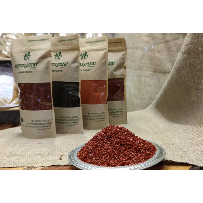 Tatlı İpek Pul Biber Maraş Pazar (500 gr)