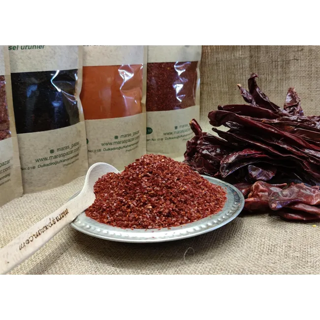 Acı Kırmızı Halis Pul Biber Maraş Pazar (500 gr)