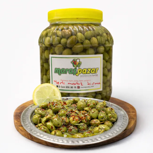 Yerli Maraş (Halhal) Kırma Zeytin (1 kg)