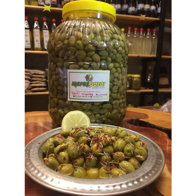 Yerli Maraş (halhalı) Eski Ağaç Zeytini Kırma (3 kg)