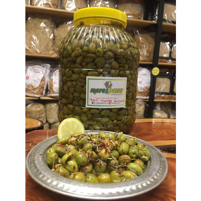 Yerli Maraş (halhalı) Eski Ağaç Zeytini Kırma (3 kg)
